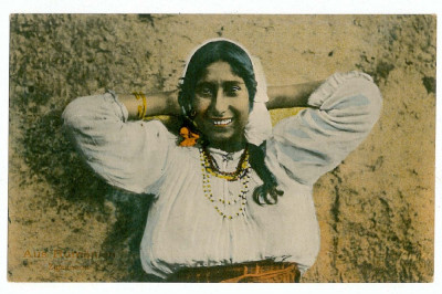 1116 - ETHNIC, gypsy woman - old postcard - unused foto
