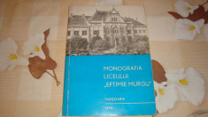 Monografia liceului Eftimie Murgu din Timisoara - 1970 foto