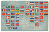 59 - FLAGS ( Romanian Flag ) Olimpic Games Berlin 1936 - old postcard - unused, Necirculata, Printata