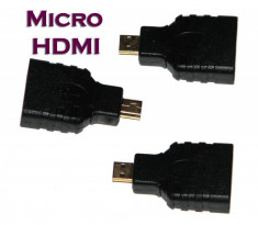 Adaptor tableta, Micro HDMI to HDMI, Micro TATA to HDMI mama, foto