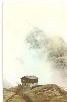 CPI (B4286) MUNTII BUCEGI. CABANA CARAIMAN DIN VALEA JEPILOR, EDITURA ONT, CIRCULATA, RPR, 1963, STAMPILA, TIMBRU foto