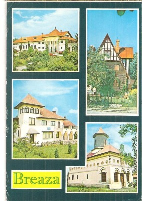 CPI (B4282) BREAZA, CASA DE CULTURA, MUZEUL DE ARTA POPULARA, VILA SI BISERICA DIN BREAZA, EDITURA OSETCM, NECIRCULATA, TIMBRU foto