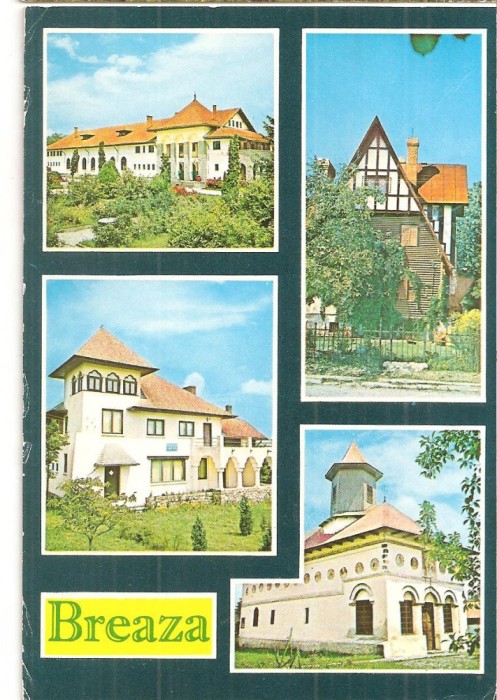CPI (B4282) BREAZA, CASA DE CULTURA, MUZEUL DE ARTA POPULARA, VILA SI BISERICA DIN BREAZA, EDITURA OSETCM, NECIRCULATA, TIMBRU