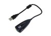 Placa de sunet External USB 2.0 / 5Hv2 Virtual 7.1 Channel Audio Sound Card Adapter for PC / laptop