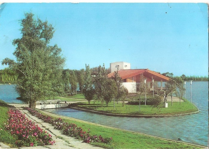 CPI (B4247) MANGALIA-NORD. RESTAURANTUL DE PE INSULA, CIRCULATA , 1985, STAMPILE, TIMBRU