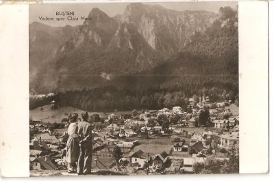 CPI (B4205) BUSTENI. VEDERE SPRE CLAIA MARE, EDITURA MERIDIANE, CIRCULATA, 1961, STAMPILA, RPR foto