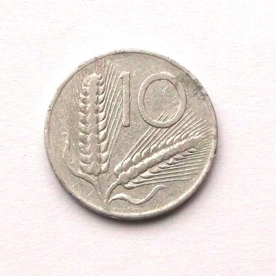 G3. ITALIA 10 LIRE 1951 PLUG, 1.60 g., Aluminum, 23.25 mm ** foto