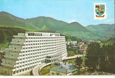 CPI (B4225) SANGEORZ-BAI. HOTEL BALNEAR &amp;quot;HEBE&amp;quot;, EDITURA PENTRU TURISM, CIRCULATA, 1975, STAMPILA, TIMBRU foto