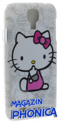 Husa plastic Hello Kitty Samsung Galaxy S4 i9500/i9505 + folie foto
