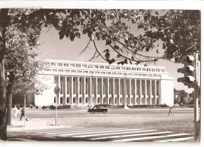 CPI (B4209) BUCURESTI. PALATUL PRESEDINTIEI CONSILILUI DE MINISTRI, EDITURA MERIDIANE, CIRCULATA, 1965, STAMPILE, TIMBRU, RPR foto