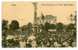 1124 - PLOIESTI, Market, Romania - old postcard, CENSOR - used - 1917, Circulata, Printata