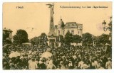 1124 - PLOIESTI, Market, Romania - old postcard, CENSOR - used - 1917