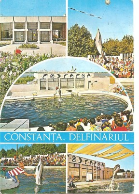 CPI (B4279) CONSTANTA. DELFINARIUL, EDITURA MERIDIANE, CIRCULATA, 1983, STAMPILE, TIMBRU foto