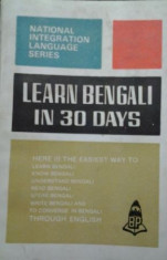 CURS BENGALI ( lb engleza) LEARN BENGALI IN 30 DAYS foto