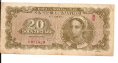 LL bancnota Romania 20 lei 1950 VG foto