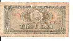 LL bancnota Romania 3 lei 1966 ( rar) foto