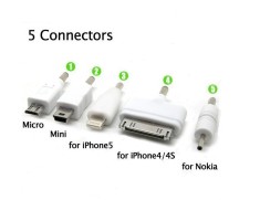 Conectori incarcare telefon pentru HTC, Apple iPhone 5, Samsung, Motorola, Panasonic, Blackberry, Nokia, Sony-Ericsson, LG, Palm foto