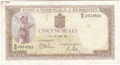 Bancnota 500 lei 20 IV 1942 foto