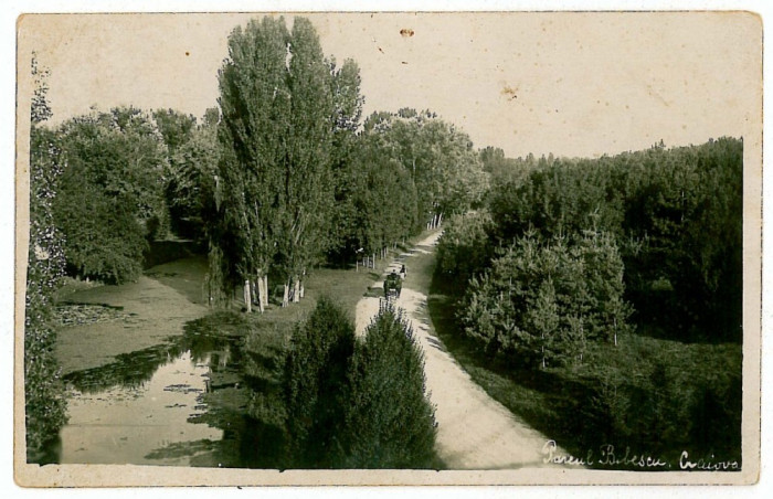 211 - CRAIOVA, Bibescu Park - old postcard, real PHOTO - used - 1930