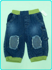 NOI ? Pantaloni blugi de vara, bumbac moale, subtire ? copii | 6 luni | 68 cm foto