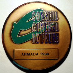 5.013 MEDALIE FRANTA CONSEIL GENERAL DE L’EURE ARMADA 1999 BRONZ