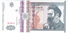 Bancnota 500 lei 1992,Brancusi,filigran din profil,UNC foto