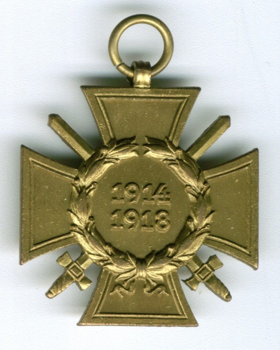 GERMANIA CRUCEA HINDENBURG CROSS MONETARIE W.D.1914-1918 WWI PERFECTA
