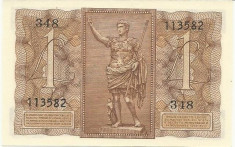 REGATUL ITALIEI 1 LIRA 1939 ( ITALIA ) GREU DE GASIT IN UNC foto