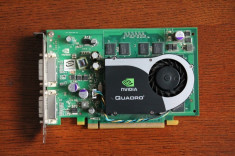 V&amp;amp;acirc;nd placa video NVIDIA Quadro FX 570, 256MB, 128Bit PCI-E, 120 RON, Garantie 3 luni foto