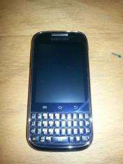 Samsung galaxy chat b 5330 albastru, in GARANTIE + husa silicon neagra foto