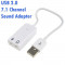 Placa de sunet pe USB 2.0 Virtual 7.1 Channel Audio 3D Sound Card Adapter With Cable line #2