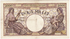 2) Bancnota 2000 lei 18 noiembrie 1941 foto
