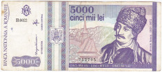 Bancnota 5000 lei 1993, Avram Iancu foto