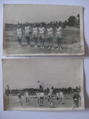 2 FOTOGRAFII ECHIPE VOLEI DIN ANII 30 foto