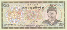 Bancnota Bhutan 20 Ngultrum (1992) - P16b UNC foto