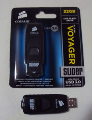 Stick memorie USB Corsair Flash Voyager Slider 32GB USB 3.0-CEL MAI MIC PRET foto