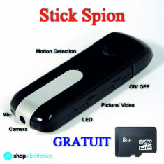Camera Spion HD ascunsa in Memory Stick SPY | Noul Model 2014 | Lentila KONICA MINOLTA | Card 8GB GRATUIT | Livrare 24h CARGUS 13 lei | GARANTIE foto