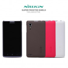 Husa de protectie NILLKIN Super Frosted + folie protectie ecran, pentru Lenovo P780 foto