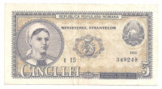 ROMANIA 5 LEI 1952 F foto