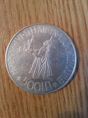 Moneda din argint 500 Lei din 1941 foto