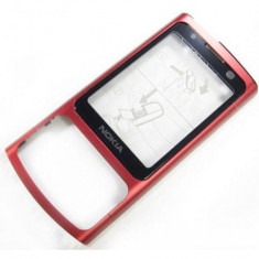 Carcasa fata Nokia 6700 slide rosie Originala foto