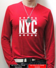 Bluza Tricou STREET FASHION - NEW YORK CITY - rosu UNISEX ! foto