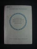 AL. POPESCU-TELEGA - PROSATORII SPANIOLI CONTEMPORANI {1923}