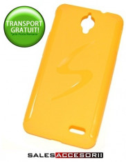 HUSA ORANGE SAN REMO SILICON GEL TPU GRIP-S GALBENA - TRANSPORT GRATUIT POSTA RO! foto