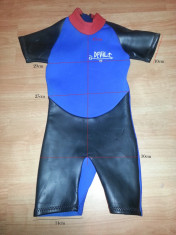 COSTUM NEOPREN PT. COPII PT INALTIME 125-135 VARSTA 8-7 ANI SURF SCUBA INOT foto