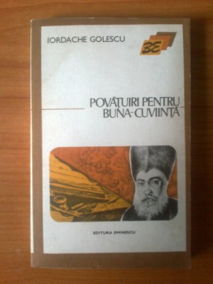 n4 Povatuiri Pentru Buna-cuviinta - Iordache Golescu foto