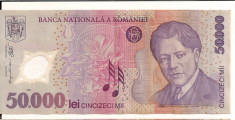 LL bancnota Romania 50.000 lei polymer 2001(#0601) foto