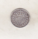 Bnk mnd Anglia Marea Britanie 3 pence 1898 argint, Europa