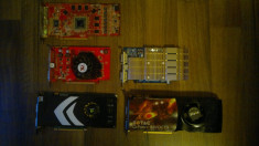 LOT 20X PLACI VIDEO GAMING NVIDIA 8800GTX,9800GTX, 8800GT, AMD HD2600PRO, HD2600XT, X1950XT DEFECTE! foto