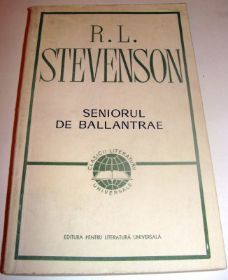 SENIORUL DE BALLANTRAE - R.L. Stevenson foto